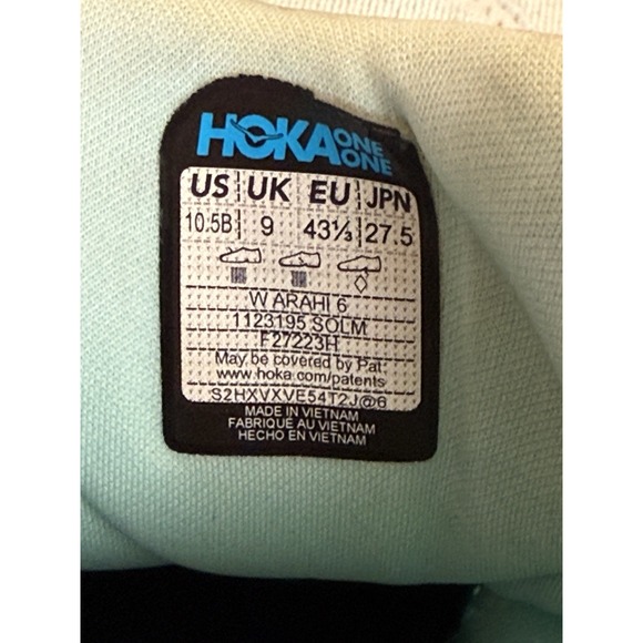 Hoka One One Arahi 6 Womens Size 10.5 Green Purple Running Shoes Sneakers - Picture 8 of 8